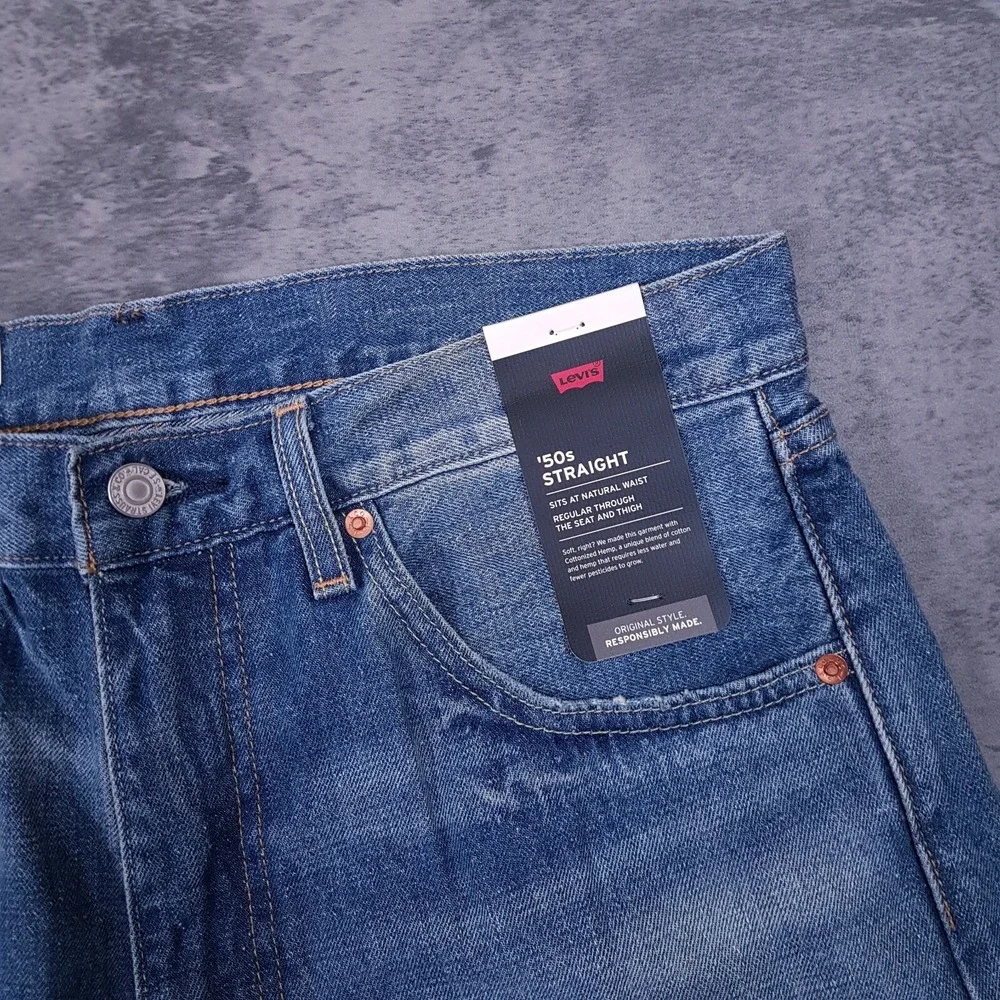 LEVI'S Lot 50's‎ Straight Premium Quality Selvedge Denim Jeans Mens Size 32x32
